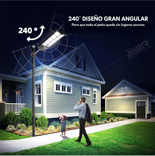 LUZ CON PANEL SOLAR | TODO EN UNO